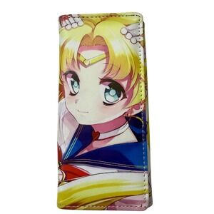 Sailor Moon Chibi Usagi Tsukino Graphic Long Bi-Fold Wallet Multi-Color